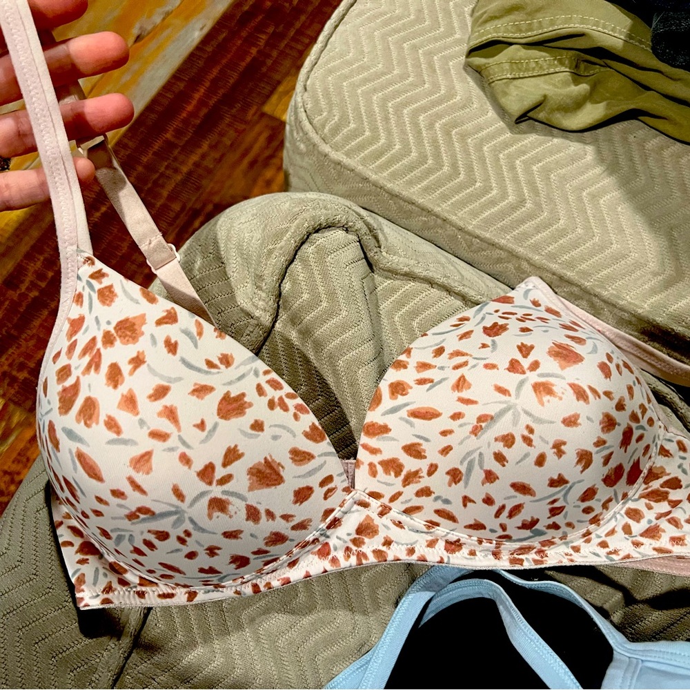 Floral Print Women's Bra
